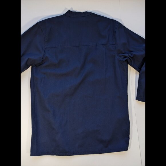 Akashi Kama Noragi Jacket Unisex Navy Blue Japanese Cotton MEDIUM Made In USA - Picture 8 of 12